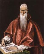 El Greco St Jerome as Cardinal oil painting reproduction